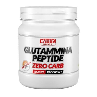 Glutammina Peptide Zero Carb Gusto Tè Pesca 330g – Why Sport