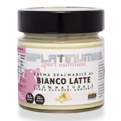 Crema spalmabile 250g Bianco Latte – Platinum Sport Nutrition