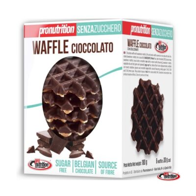 Waffle Senza Zucchero Cioccolato 6x30g – Pro Nutrition