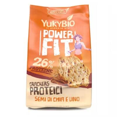 Crackers Proteici Bio con Semi di Chia e Lino 200g – Power fit Yuky Bio